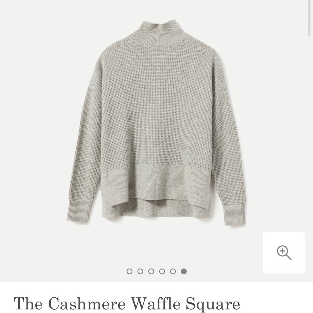 Everlane Cashmere Waffle-Knit Sweater
